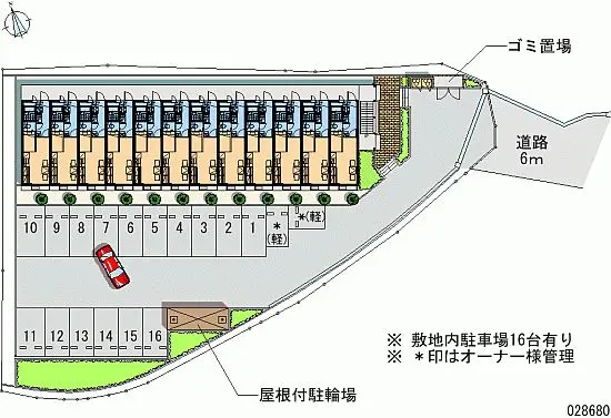 ★手数料０円★北九州市小倉南区上葛原１丁目　月極駐車場（LP）